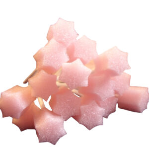Star foam swabs pink oral mouth swabs